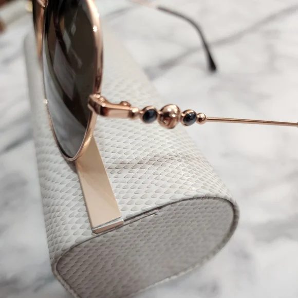 NEW Authentic JIMMY CHOO birdie Round Sunglasses - Picture 4 of 7